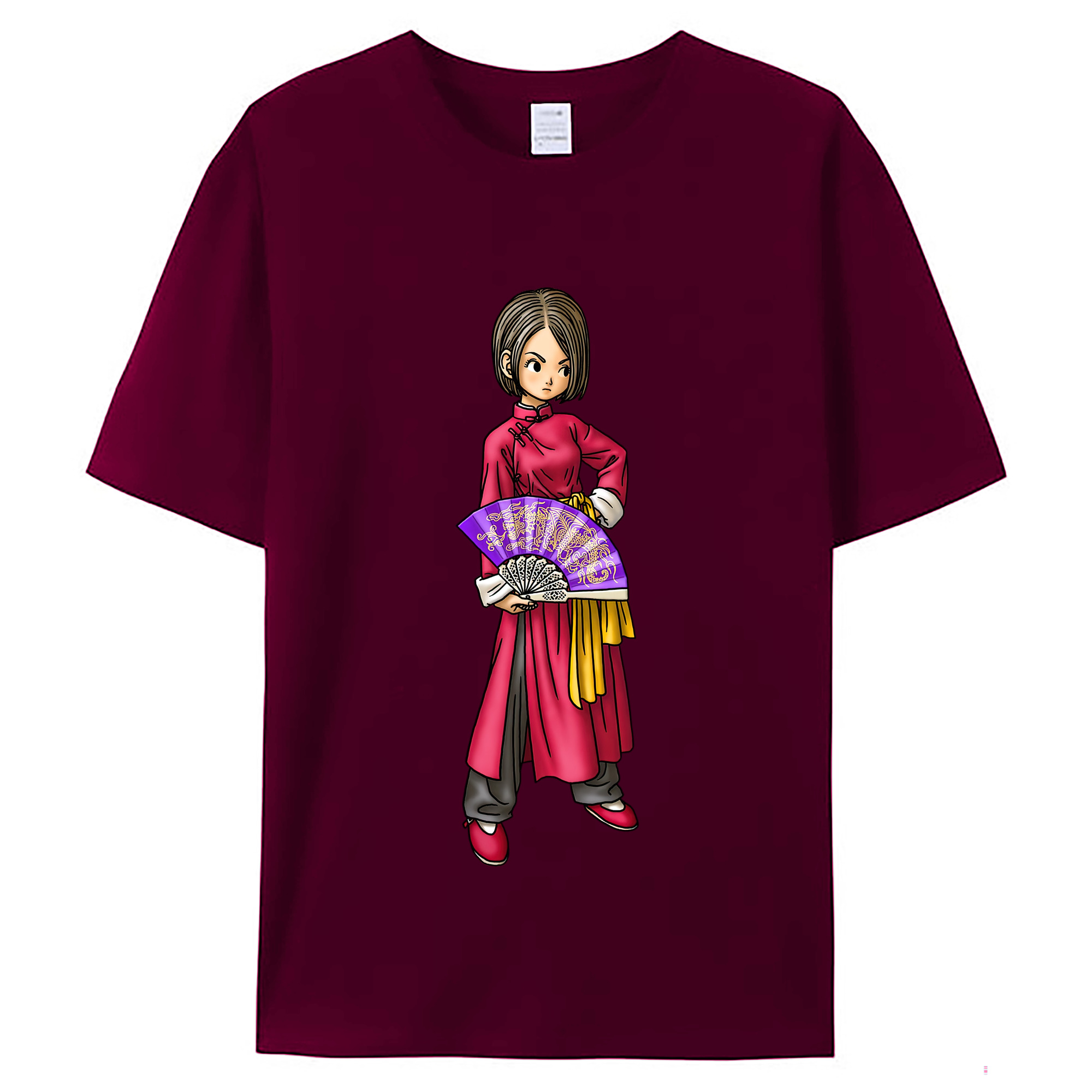 （画像用） ドラゴンクエスト Doragon Kuesuto Dragon Quest レディースカジュアルプリントTシャツ（綿100％）